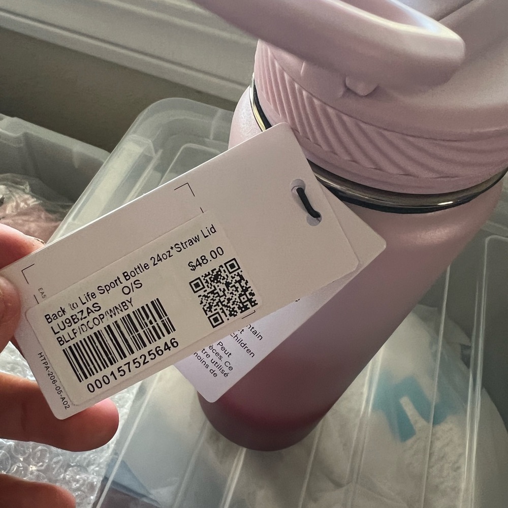 New Lululemon back to life sports water bottle pink - Picture 3 of 4